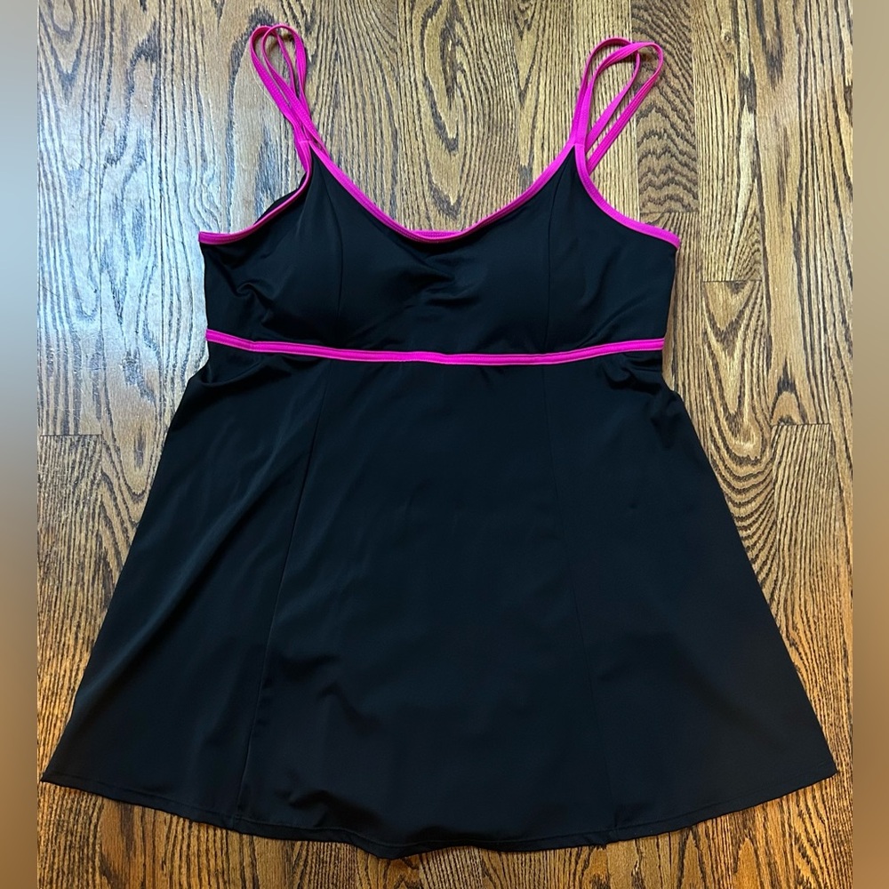 Swimsuits For All Black Swim dress Size 18